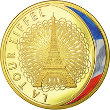 Francia, Medal, La Tour Eiffel, Les Emblèmes Français, SPL+, Copper Plated
