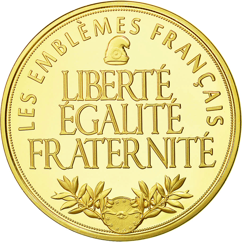 Francia, Medal, La Tour Eiffel, Les Emblèmes Français, SPL+, Copper Plated