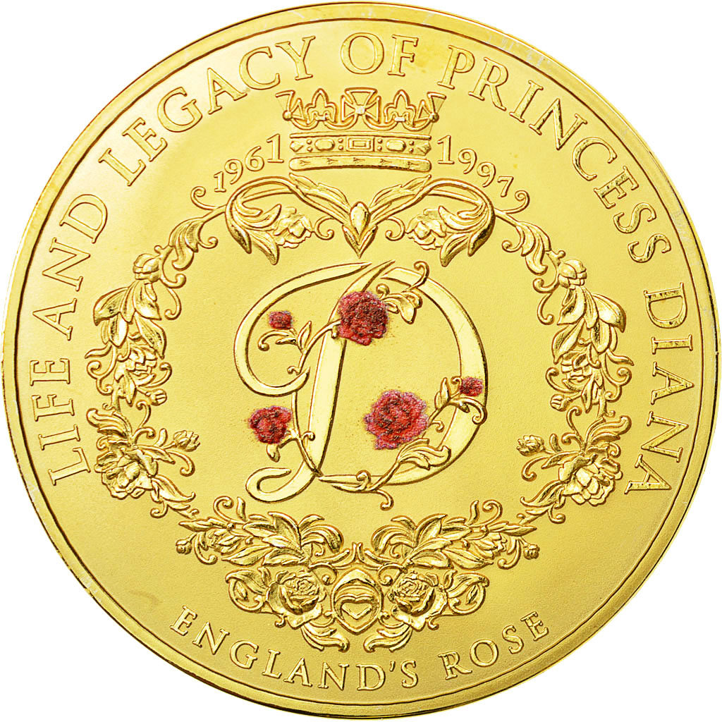 France, Medal, La Princesse Diana, MS(64), Copper Plated Silver