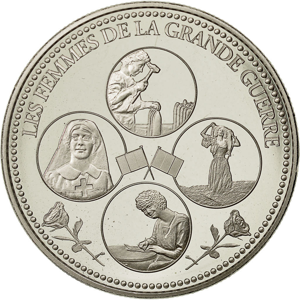 Frankreich, Medal, Les femmes de la Grande Guerre, UNZ+, Nickel