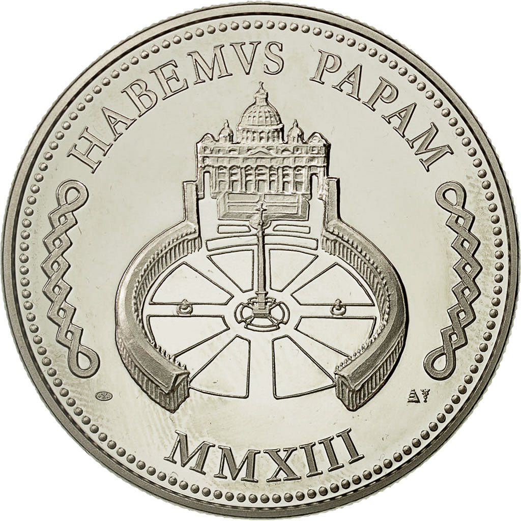 France, Medal, Le Pape François, MS(64), Nickel