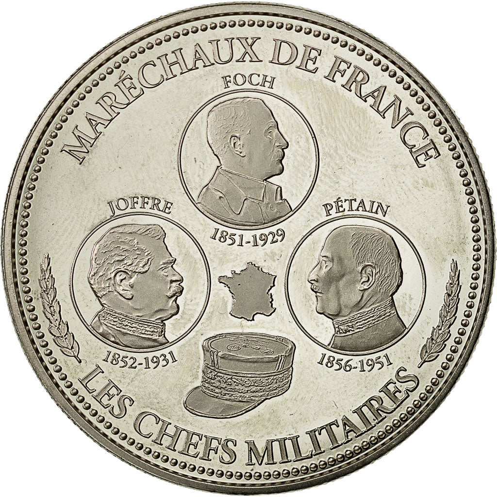 France, Medal, Maréchaux de France, MS(64), Nickel