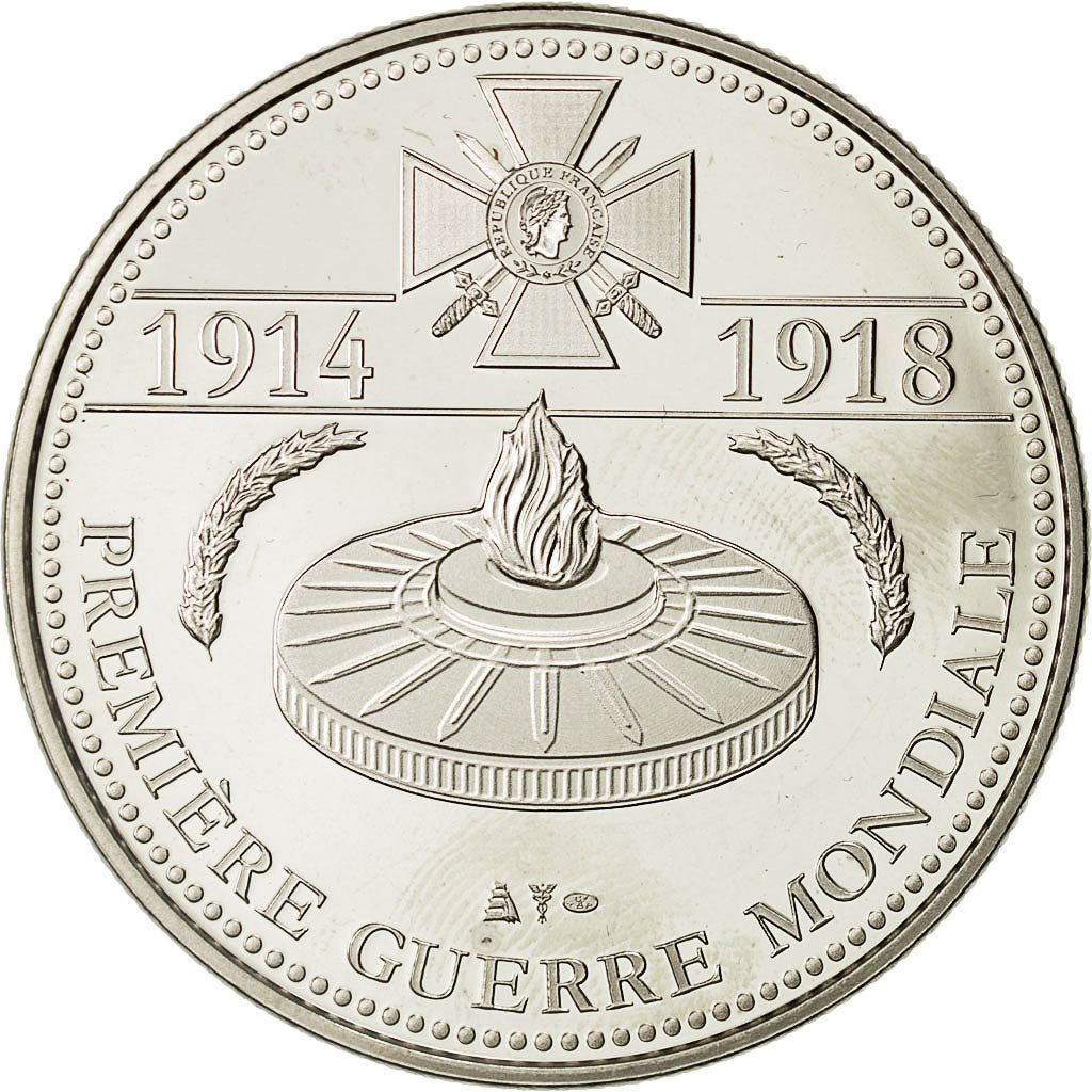 France, Medal, Bataille de Verdun 1916, MS(64), Nickel