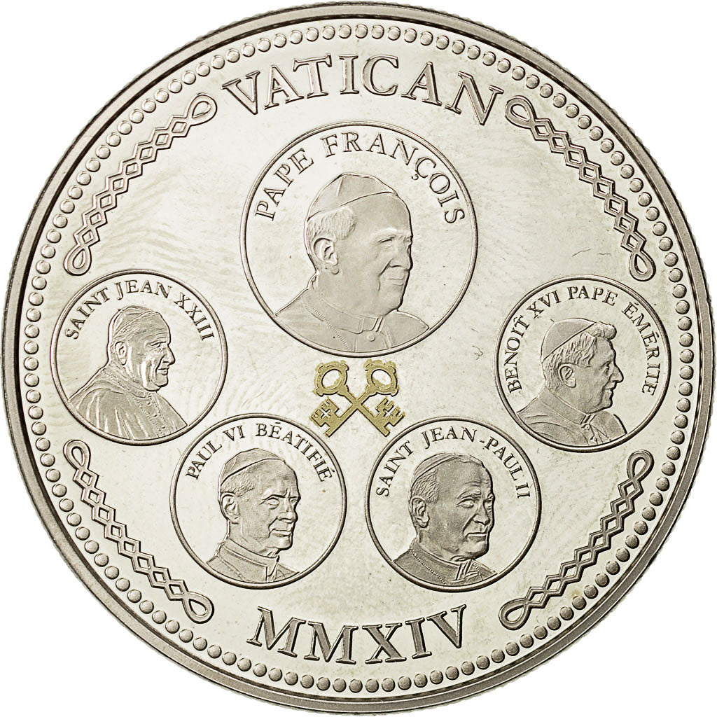 Francja, Medal, Vatican, François, MS(64), Nikiel