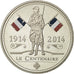 Francja, Medal, Centenaire de la Première Guerre Mondiale, 1914-2014, MS(64)