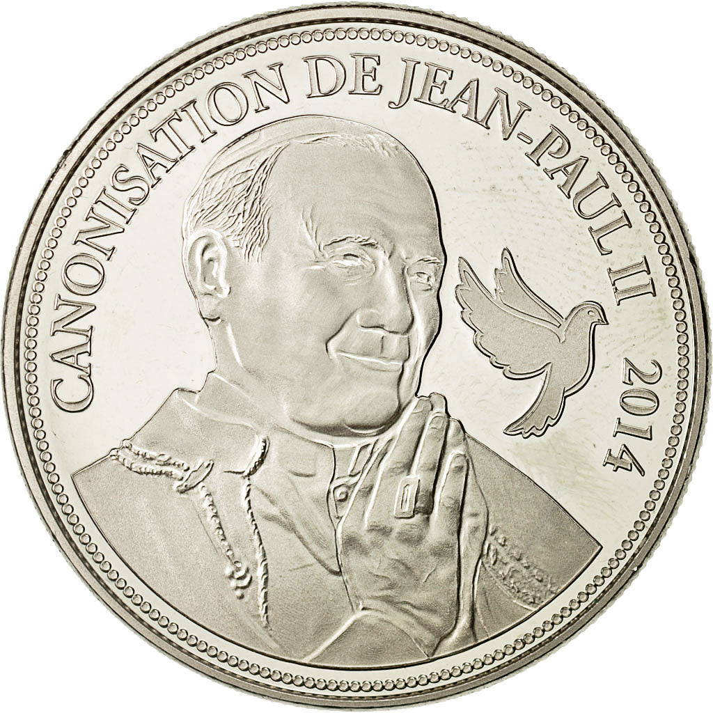 France, Medal, Canonisation de Jean Paul II, MS(64), Nickel