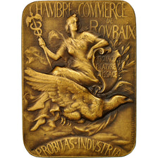 France, Medal, Chambre de Commerce de Roubaix, Lefebvre, MS(63), Bronze