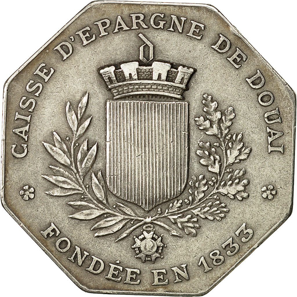 France, Jeton, Caisse d'Épargne de Douai, SUP+, Bronze