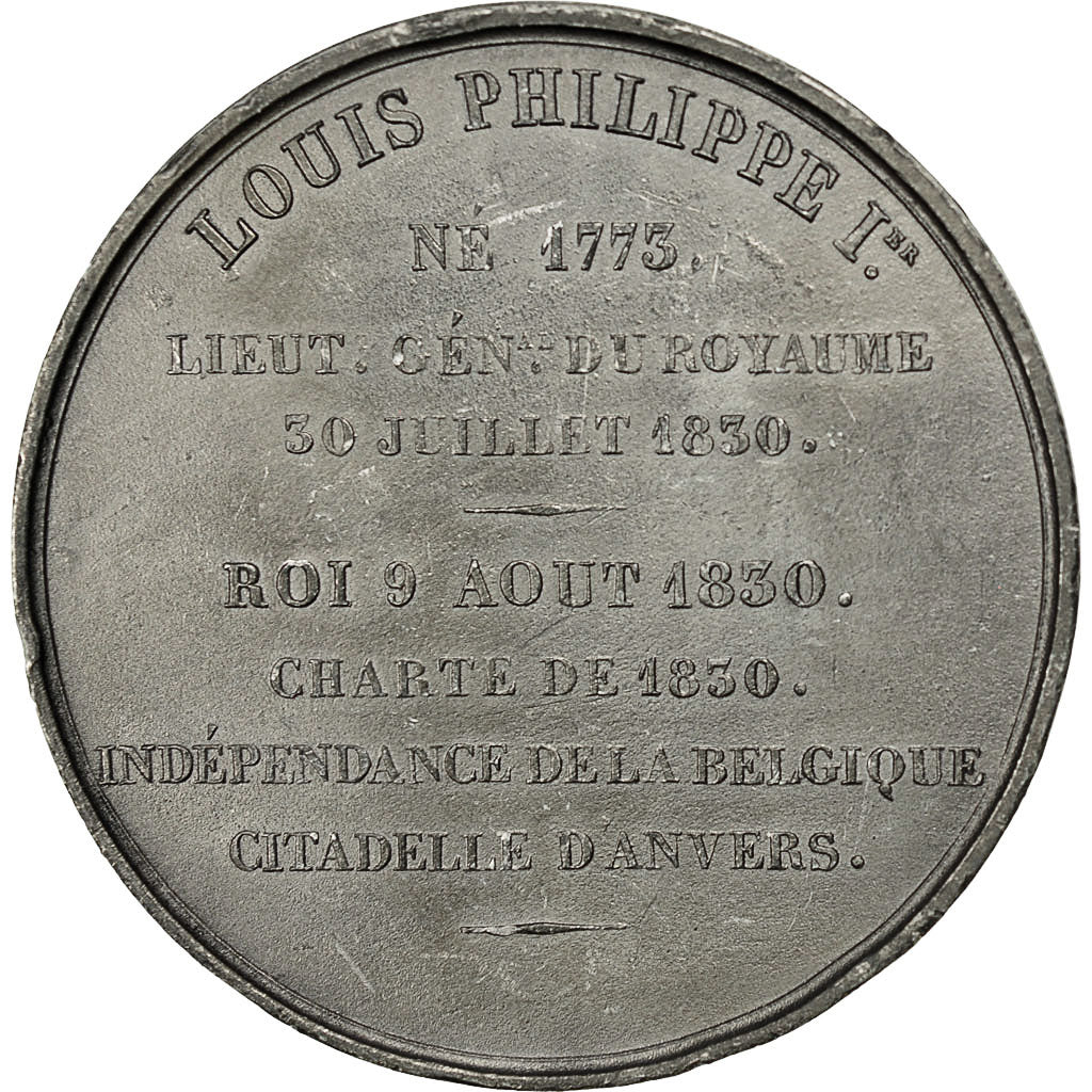 France, Medal, Les Rois de France, Louis Philippe Ier, Caqué, MS(63), Tin