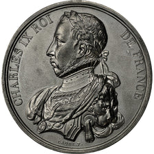 France, Medal, Les Rois de France, Charles IX, Caqué, SPL, Tin