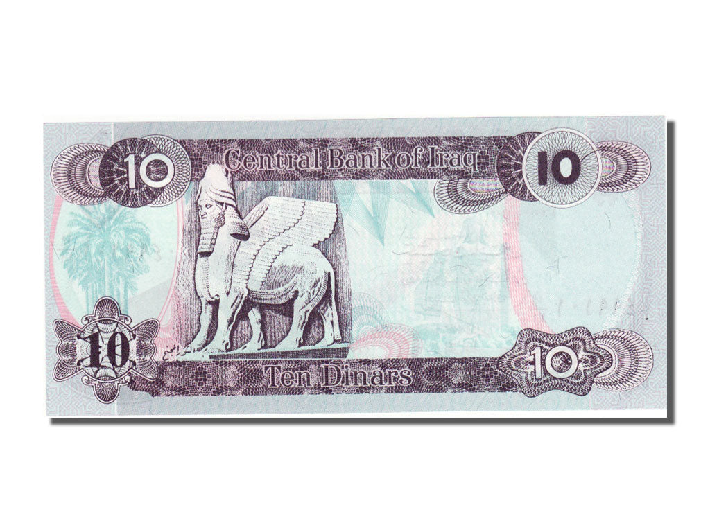 Iraq, 10 Dinars, 1992, FDS
