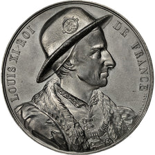 Frankrijk, Medal, Les Rois de France, Louis XI, Caqué, UNC-, Tin