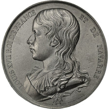 France, Medal, Les Rois de France Louis XVII, Caqué, MS(63), Tin