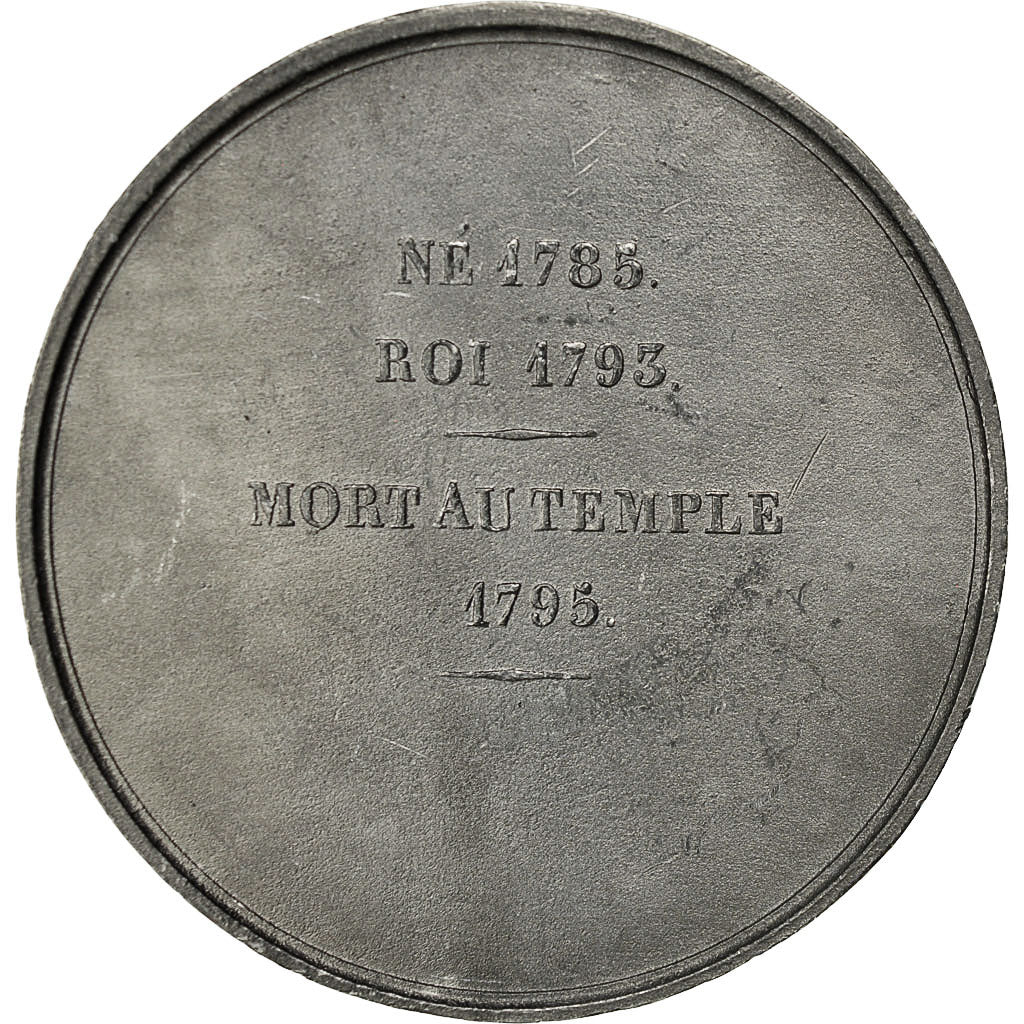 France, Medal, Les Rois de France Louis XVII, Caqué, MS(63), Tin