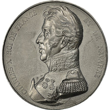 Frankrijk, Medal, Les Rois de France, Charles X, Caqué, UNC-, Tin