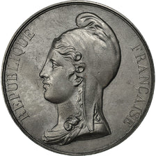 France, Medal, République Française, Caqué, MS(63), Tin