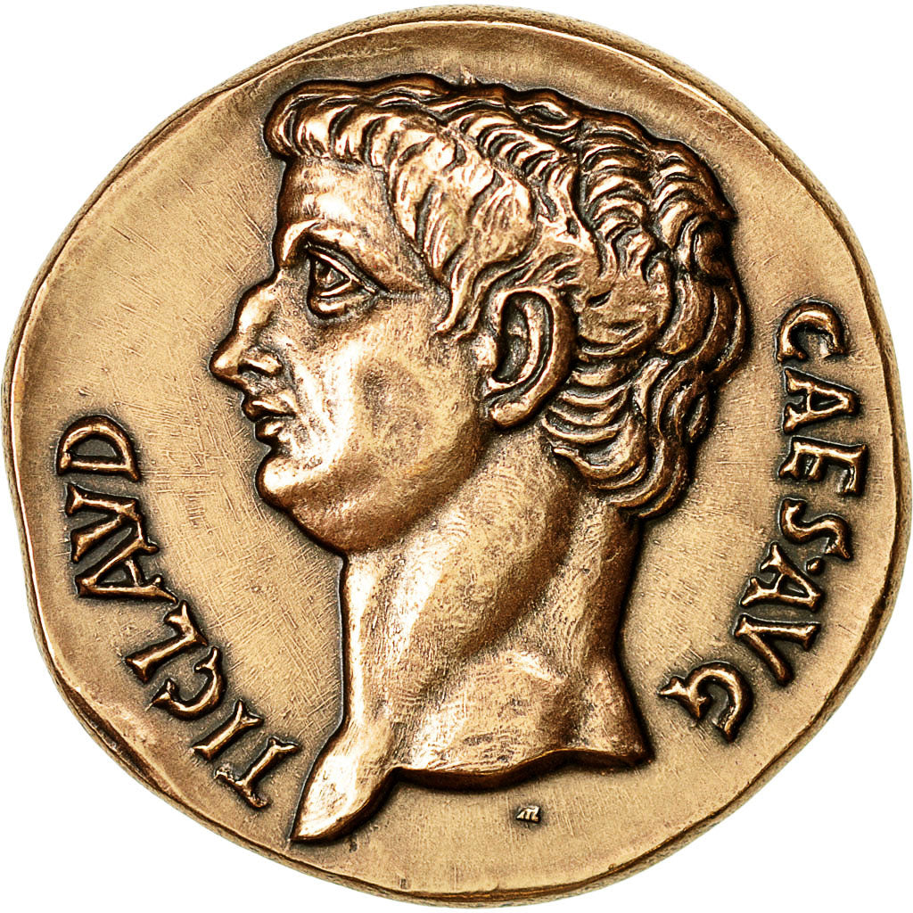 Francja, Medal, Reproduction Monnaie Antique, Claude, MS(64), Miedź