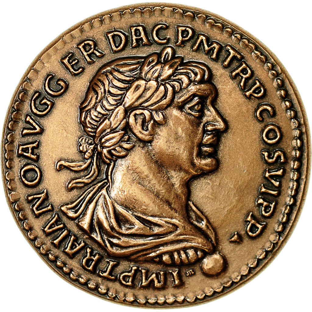 France, Medal, Reproduction Monnaie Antique, Trajan, SPL+, Cuivre