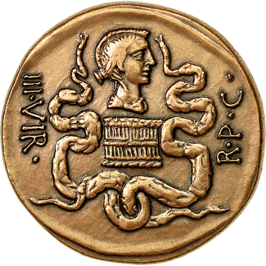 France, Medal, Reproduction Monnaie Antique, Marc Antoine, MS(64), Copper