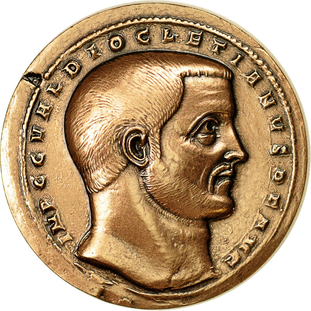 Francja, Medal, Reproduction Monnaie Antique,  Dioclétien, MS(64), Miedź