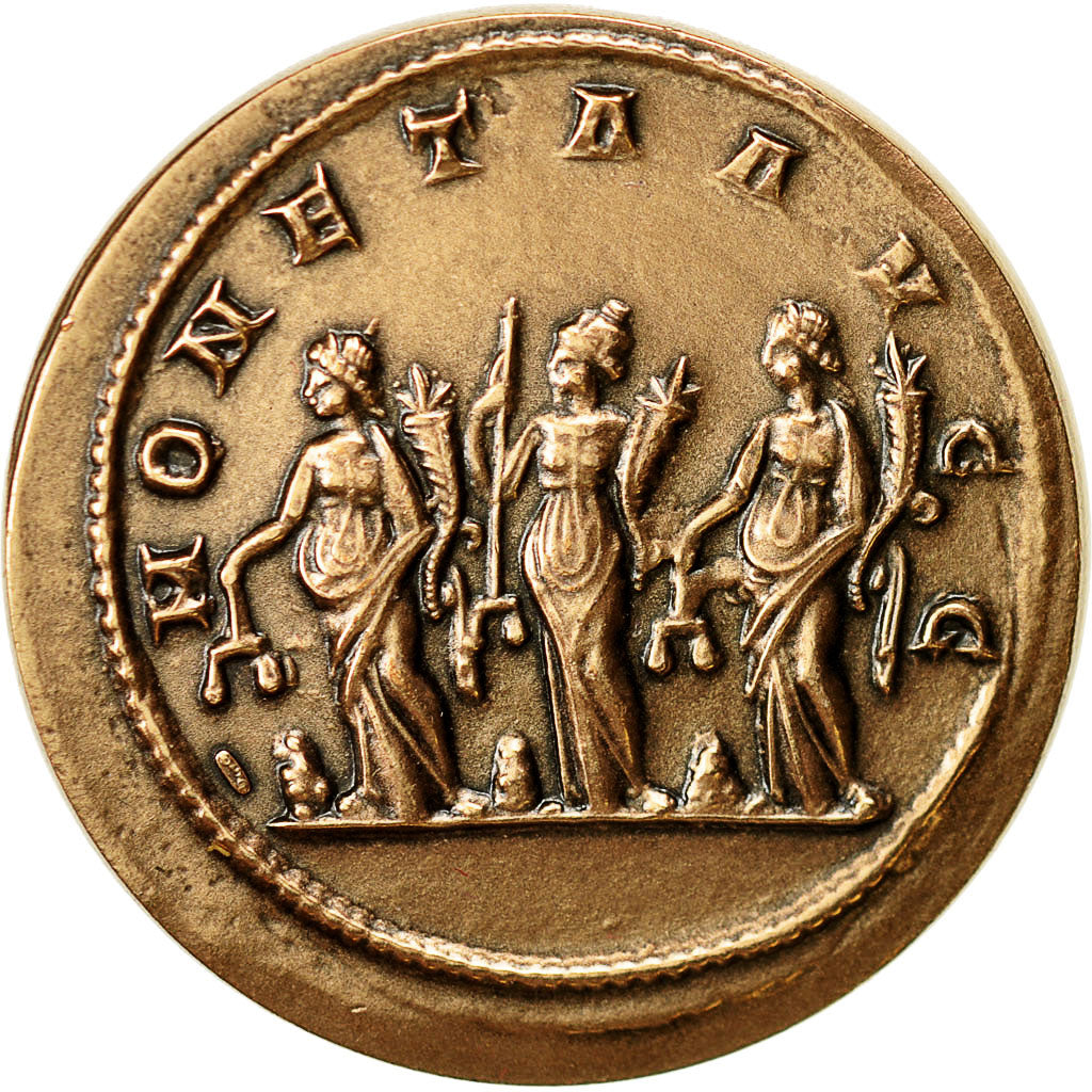 Francja, Medal, Reproduction Monnaie Antique,  Dioclétien, MS(64), Miedź