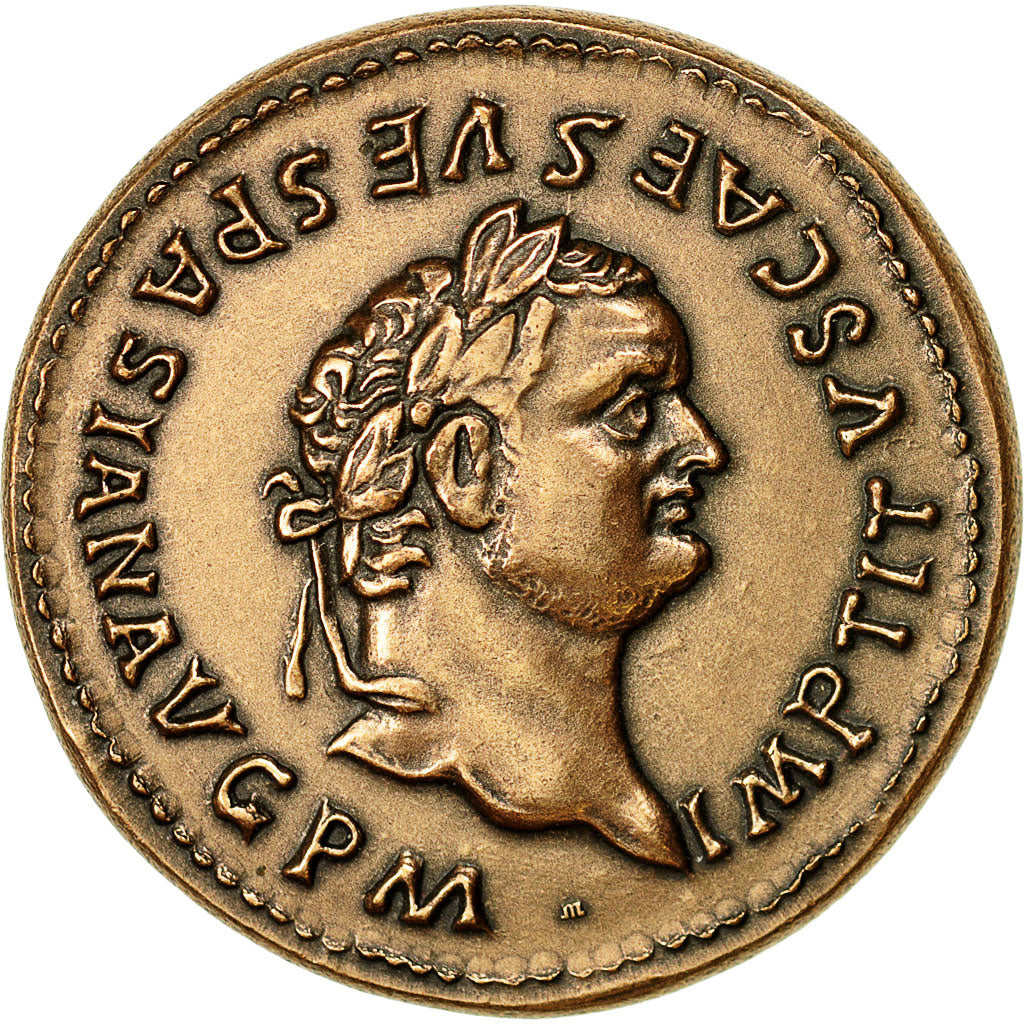 France, Medal, Reproduction Monnaie Antique,  Titus, MS(64), Copper