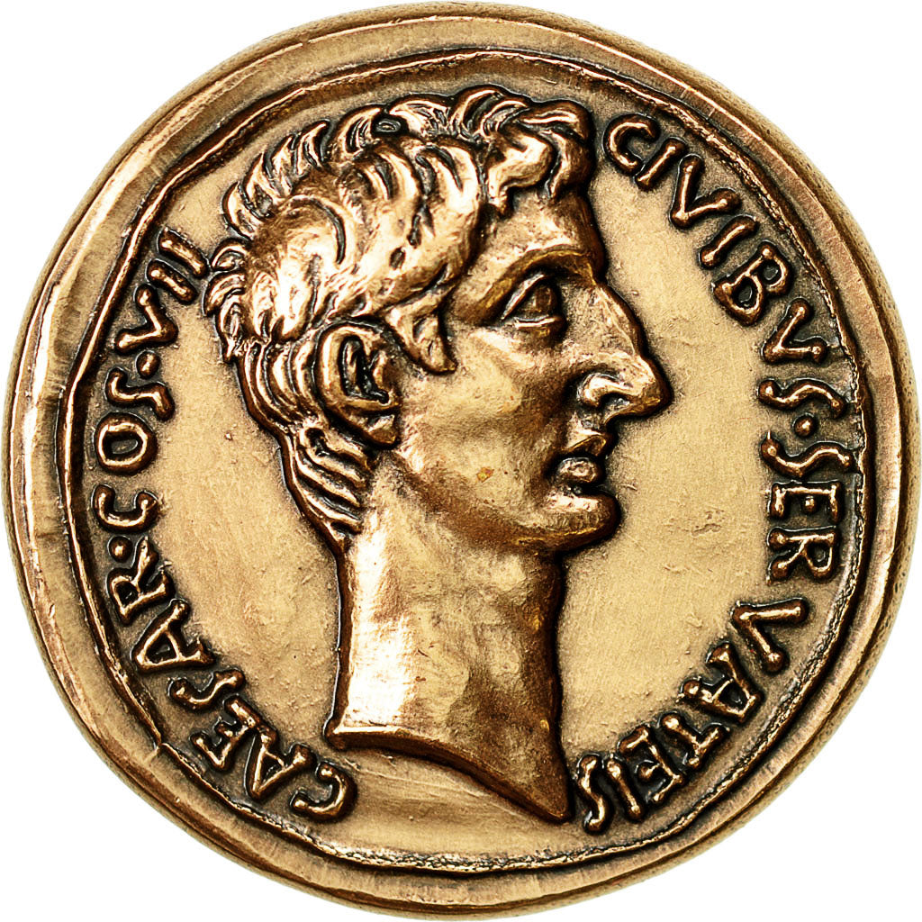 France, Medal, Reproduction Monnaie Antique,  Auguste, SPL+, Cuivre