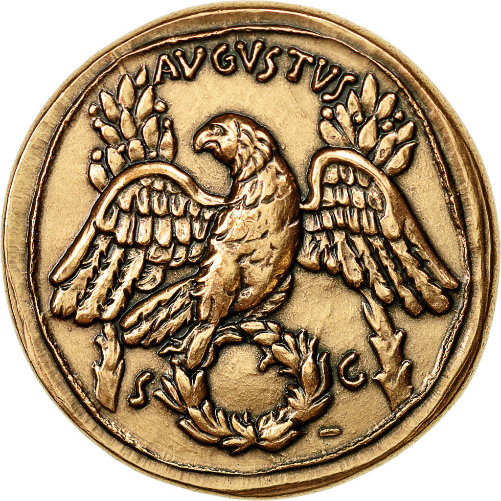 France, Medal, Reproduction Monnaie Antique,  Auguste, SPL+, Cuivre