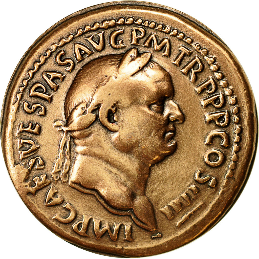 Francia, Medal, Reproduction Monnaie Antique,  Vespasien, SC+, Cobre