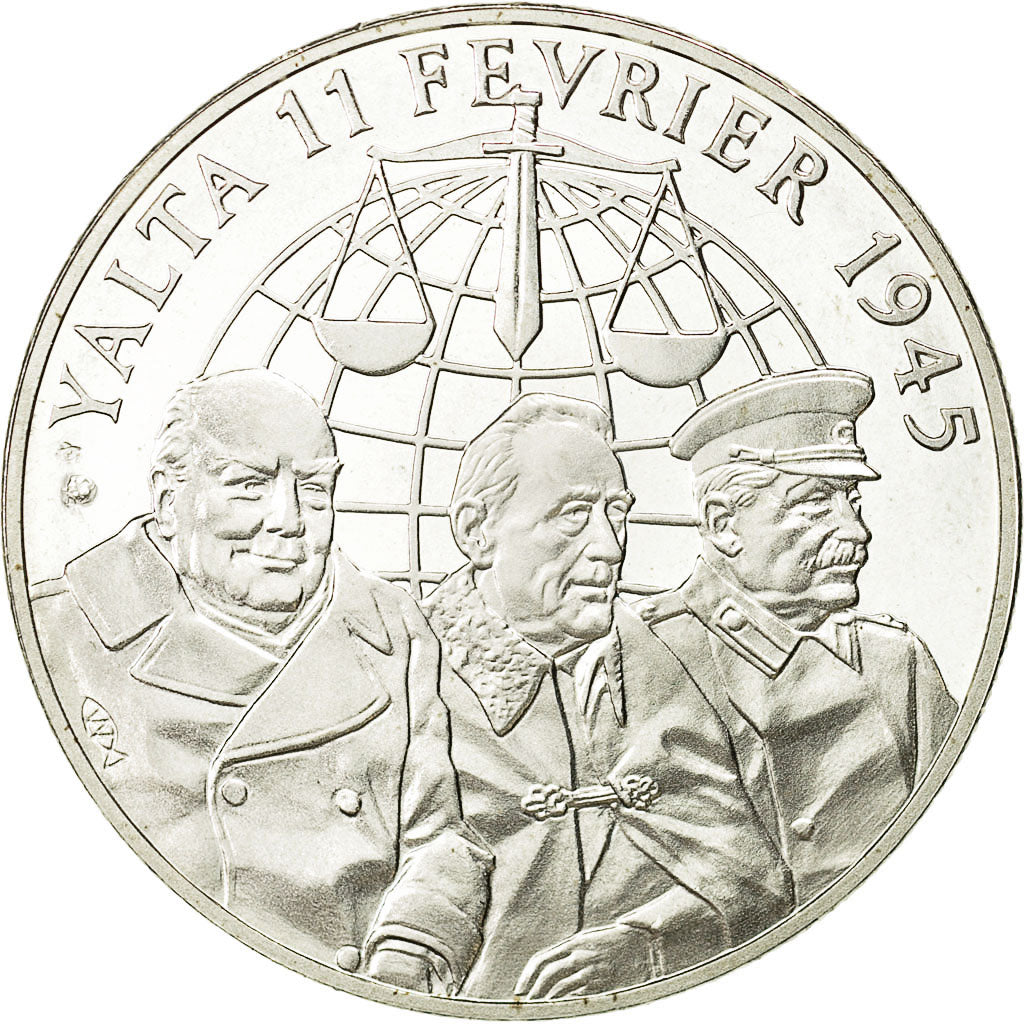 France, Medal, 1939-1945, Yalta, 11 février 1945, SPL+, Argent