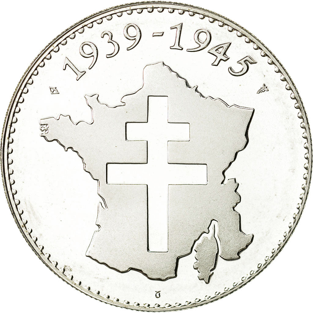 France, Medal, 1939-1945, Yalta, 11 février 1945, SPL+, Argent