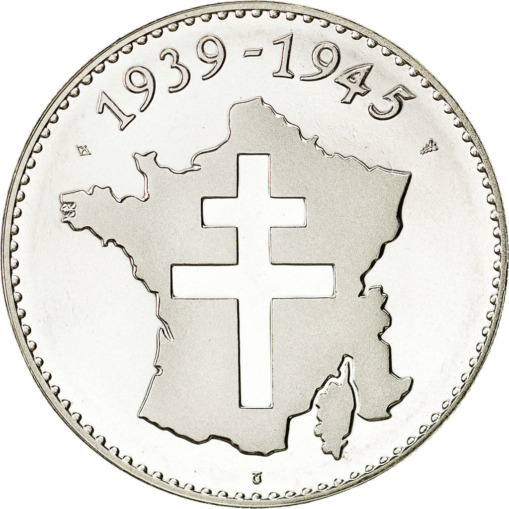France, Medal, Mac Arthur - 2 Septembre 1945, MS(64), Silver