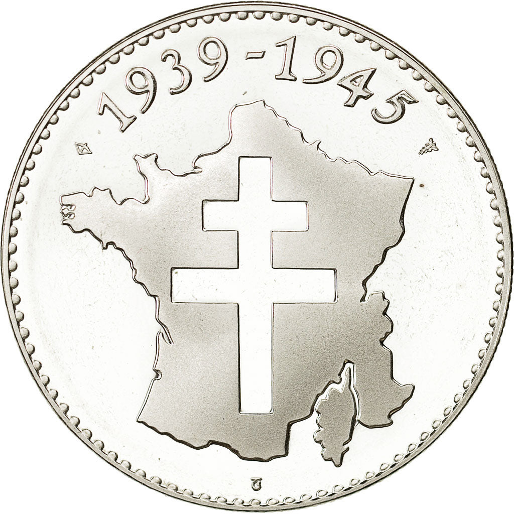 France, Medal, Bir-Hakeim - 1939-1945, MS(64), Silver