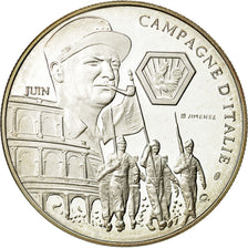 Frankreich, Medal, Campagne d'Italie - 1939 - 1945, UNZ+, Silber