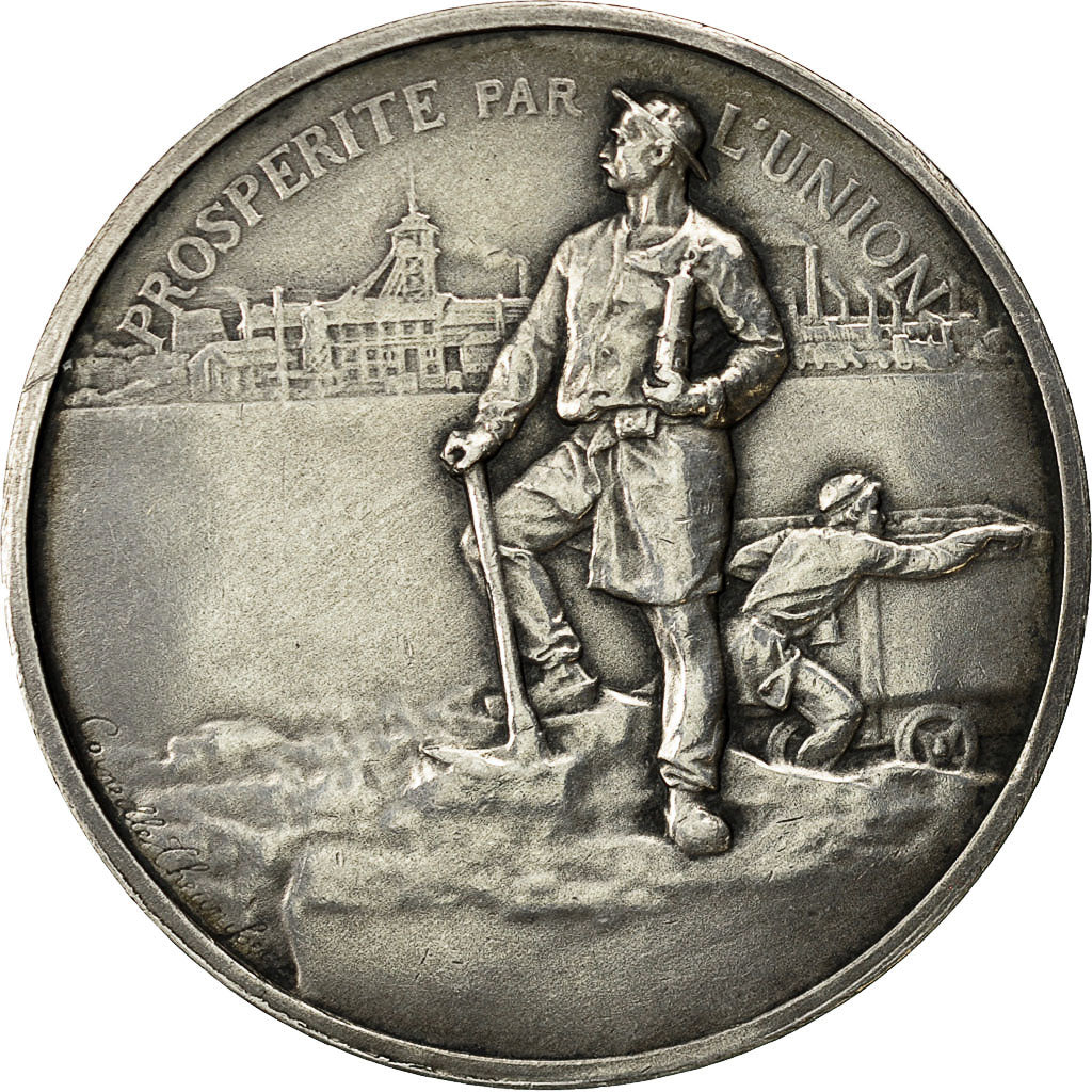Francia, Token, Compagnie des Mines d'Anzin, Theunissen, SPL-, Argento