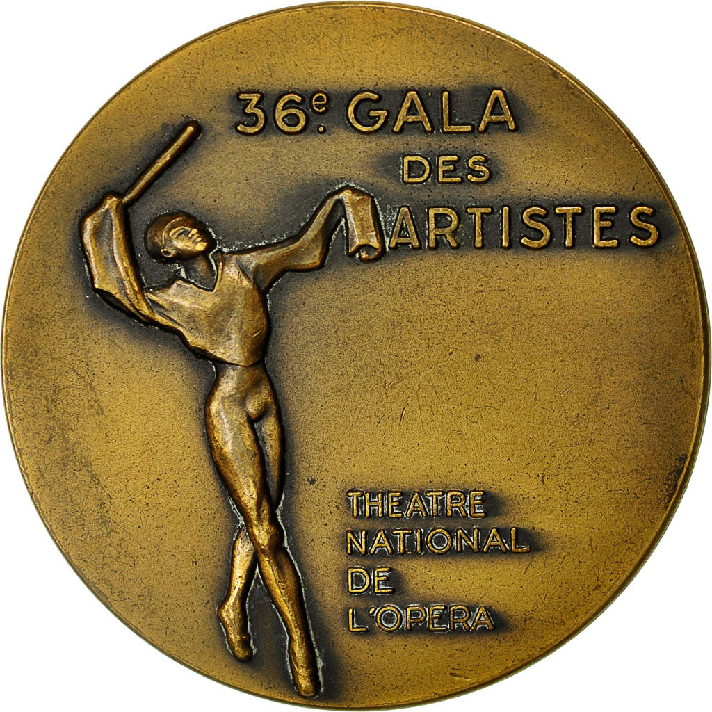 Francia, Medal, 36 ème Gala des Artistes, Théatre National de l'Opéra, 1966