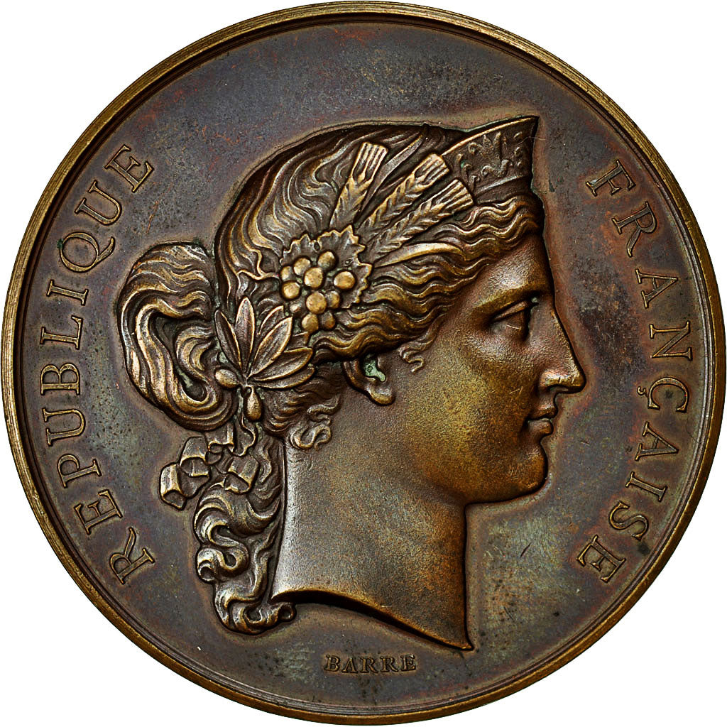 France, Medal, Ministère de l'agriculture et du Commerce, 1879, Barre, SUP+