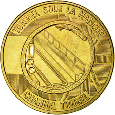 France, Medal, Tunnel sous la Manche - First Junction, 1990, SPL, Bronze