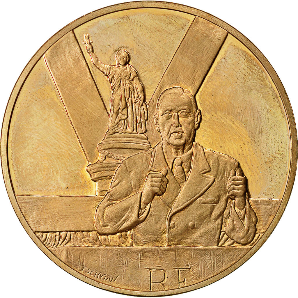 France, Medal, Hommage au Général de Gaulle, Référendum Constitutionnel