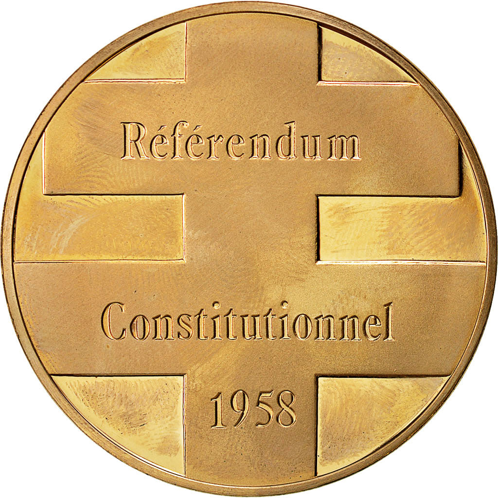 France, Medal, Hommage au Général de Gaulle, Référendum Constitutionnel