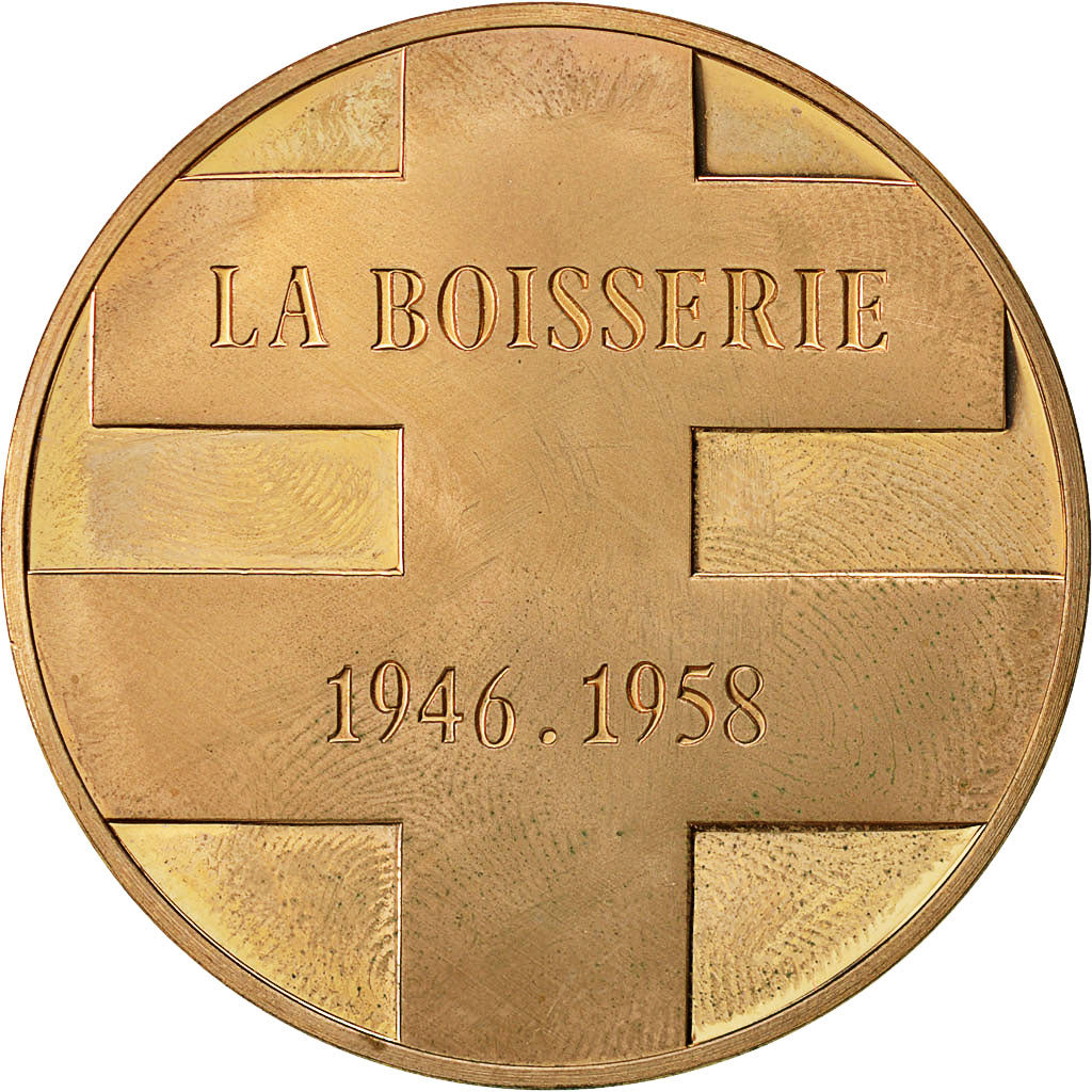 France, Medal, Hommage au Général de Gaulle, La Boisserie, SPL, Bronze
