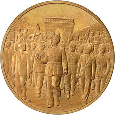 Francia, Medal, Hommage au Général de Gaulle, Les Champs Elysées 1944, SC