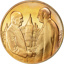Francia, Medal, Hommage au Général de Gaulle, Eisenhower, Tschudin, SC, Bronce