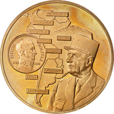 France, Medal, Hommage au Général de Gaulle, Amérique du Sud 1964, SPL