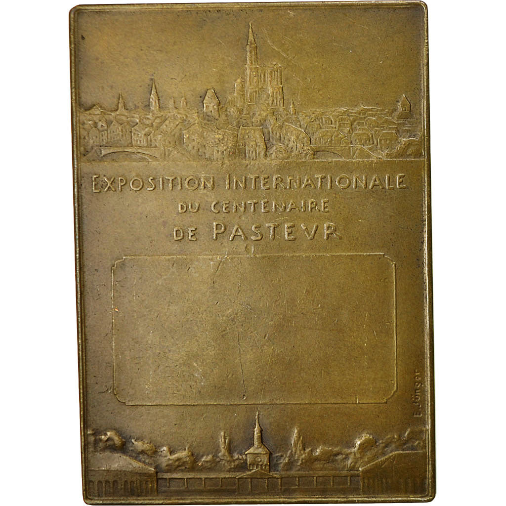 France, Medal, Exposition Internationale du Centenaire de Pasteur, 1923, Junger