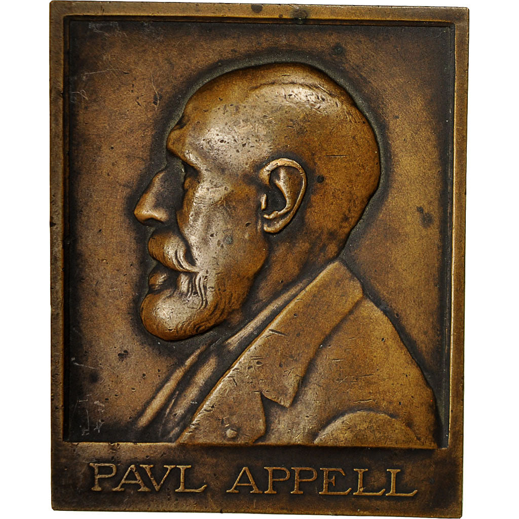 Francia, Medal, Paul Appell, Cinquantenaire Universitaire, 1927, MBC+, Bronce