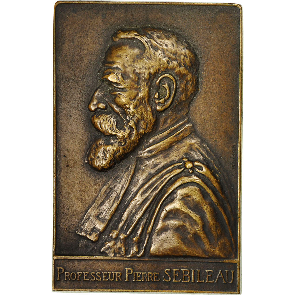 Francia, Medal, Professeur Sébileau, 1926, De Hérain, EBC, Bronce