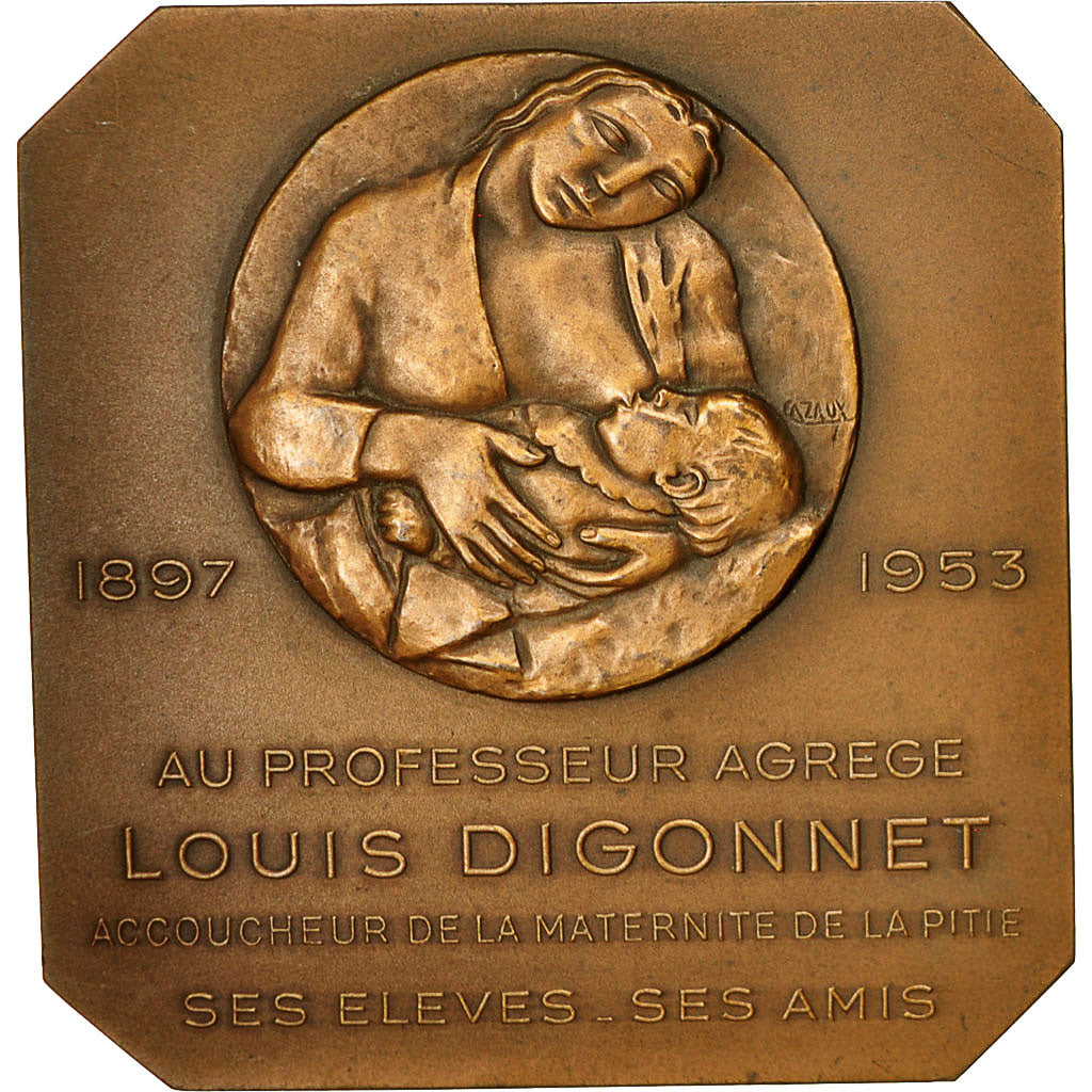 France, Medal, Professeur Louis Digonnet, Accoucheur à la Pitié, Cazaux