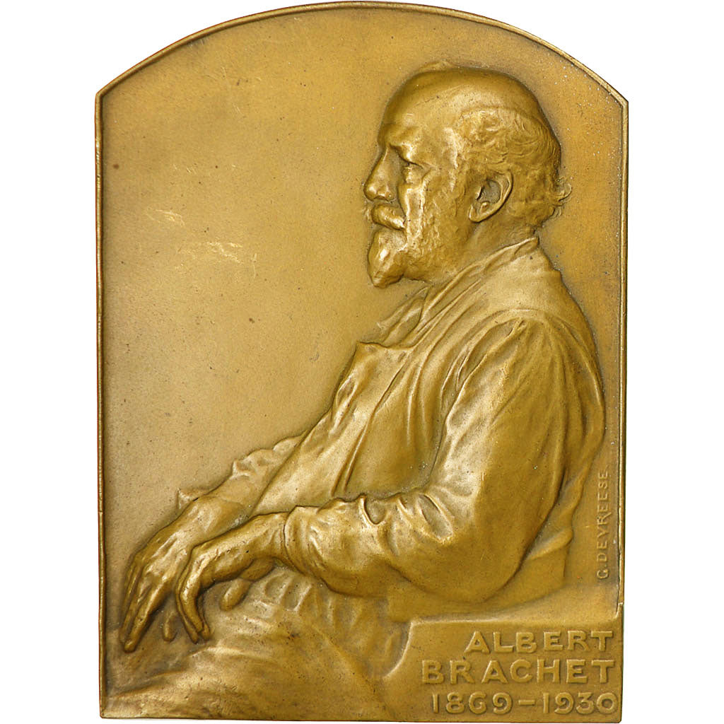 Frankrijk, Medal, Professeur Albert Brachet (1869-1930), 1935, Devreese, PR+
