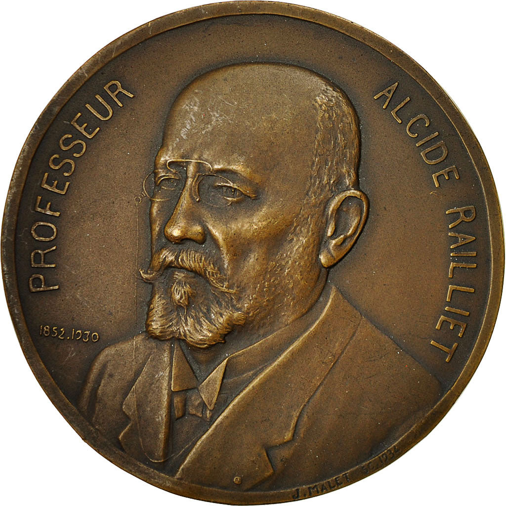 Frankrijk, Medal, Professeur Alcide Railliet, Académie de Médecine, 1934